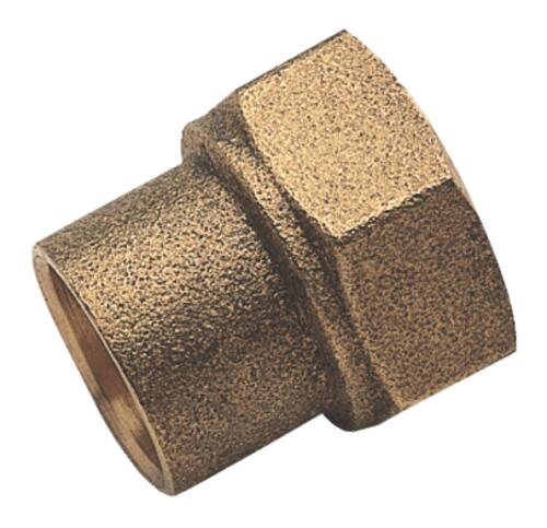 Manchon femelle laiton à souder cuivre Ø8 - femelle 3/8'' (12/17)